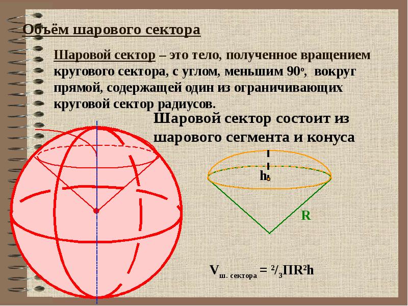 Презентация объем сферы и шара презентация 11 класс атанасян