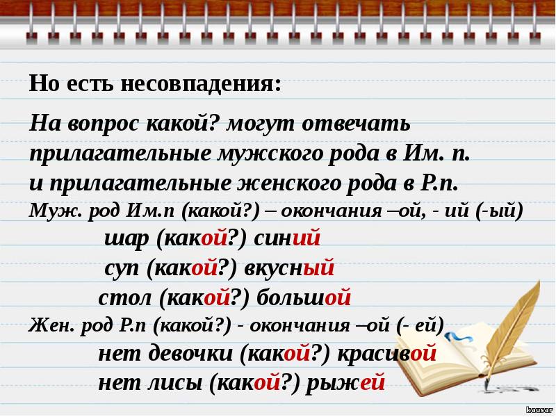 Правописание окончаний имен прилагательных 5 класс презентация