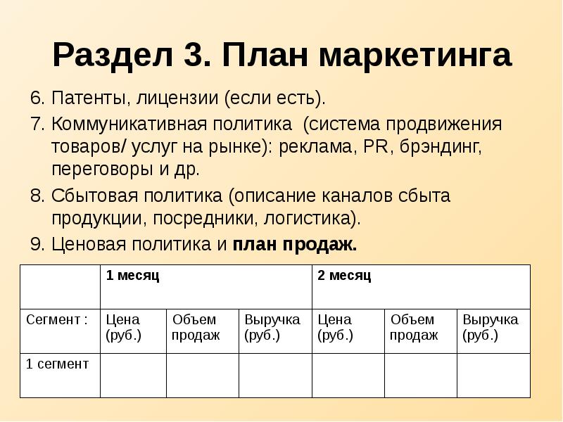 Маркетинговый план мероприятия в ателье.