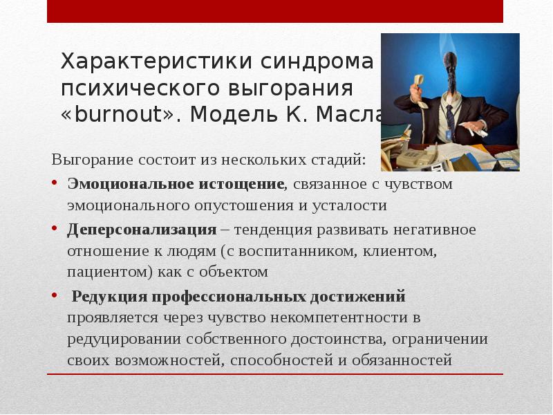 Профессиональный стресс презентация