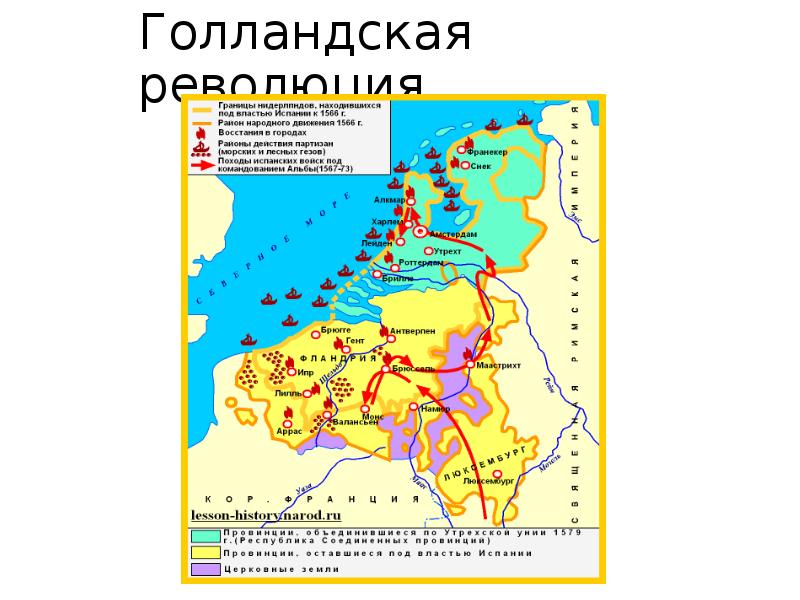 Схема нидерландская революция