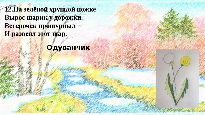 А блок весенний дождь загадки про весну 2 класс конспект урока и презентация