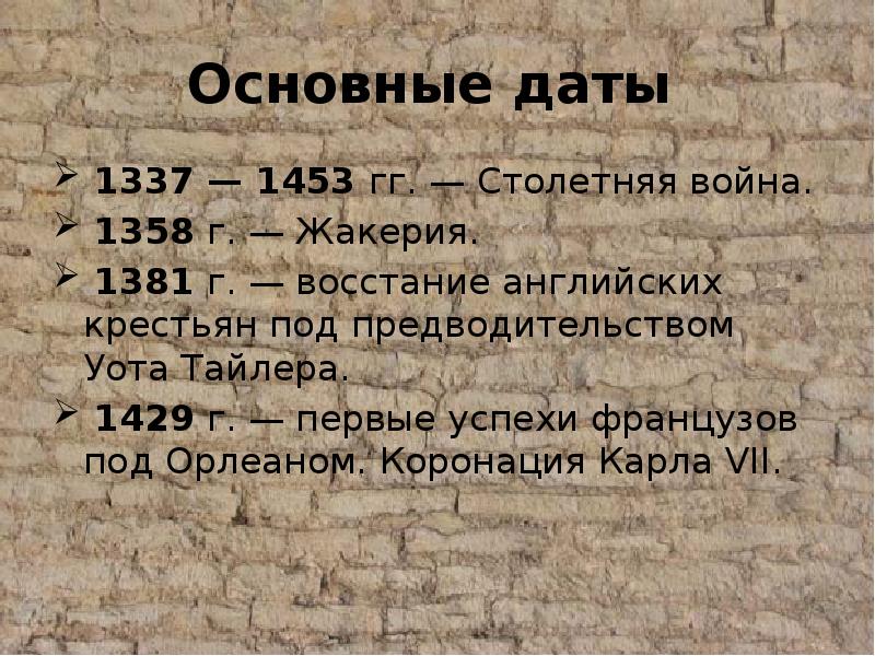 Столетняя война 1337 1453 презентация