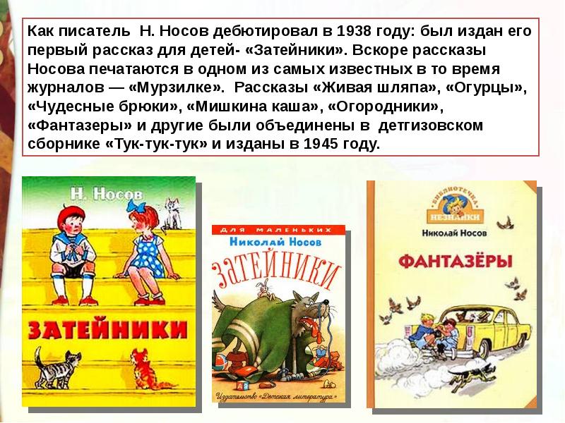 Презентация литературное чтение 3 класс носов телефон презентация