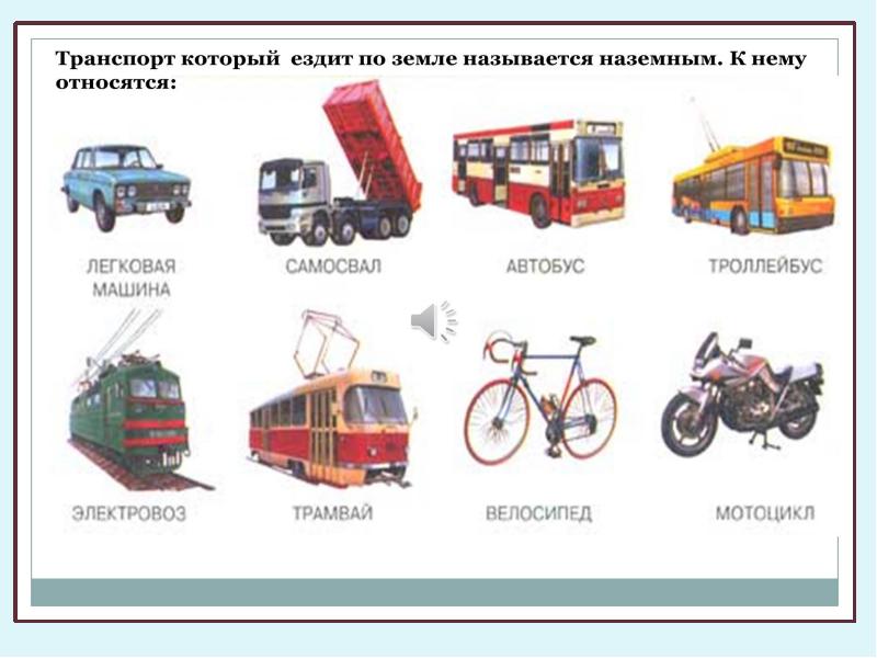 Наземный транспорт картинки. Наземный транспорт. Виды наземного транспорта. Наземный транспорт для дошкольников. Виды наземного транспорта для детей.