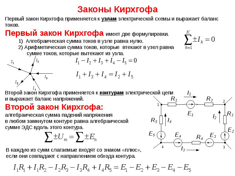 Правило токов. 2 Закон Кирхгофа формула. 6. Второй закон Кирхгофа. Первый закон Кирхгофа формула. Второй закон Кирхгофа для параллельного соединения.