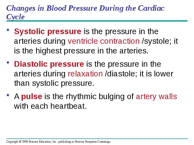 Changes in Blood Pressure During the Cardiac Cycle
Systolic pressure is Changes in Blood Pressure During the Cardiac Cycle
Systolic pressure is