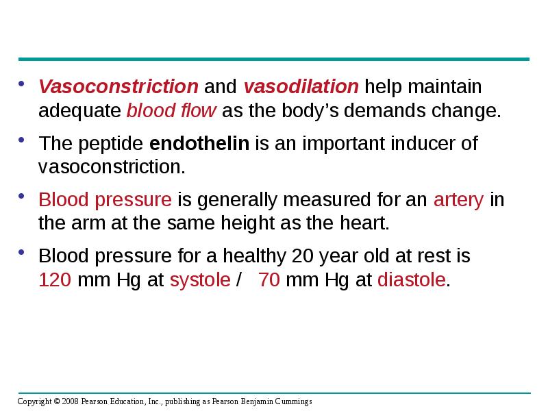 Vasoconstriction and vasodilation help maintain adequate blood flow as the body’s Vasoconstriction and vasodilation help maintain adequate blood flow as the body’s