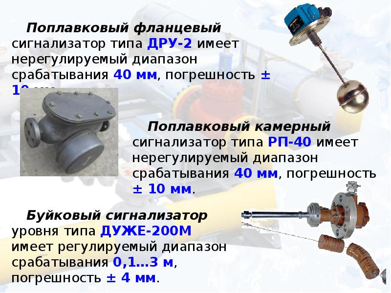 Средства измерения уровня презентация