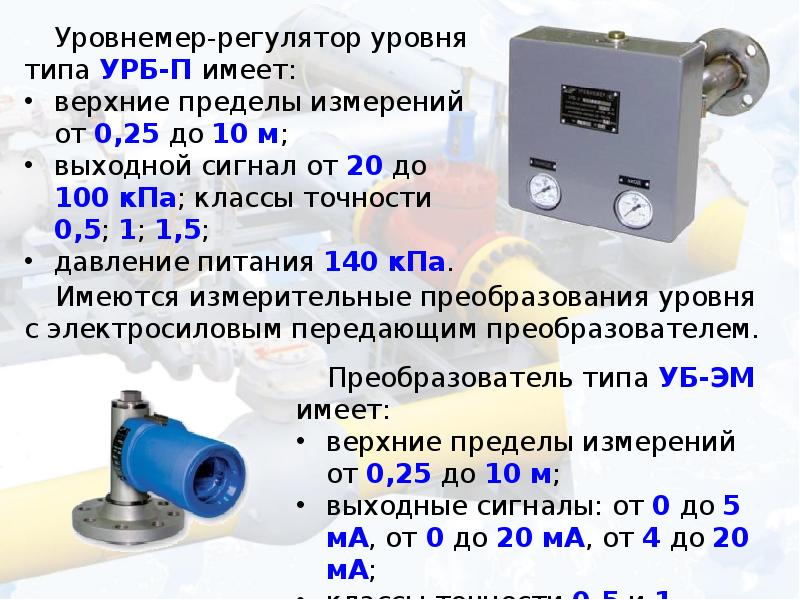 Средства измерения уровня презентация