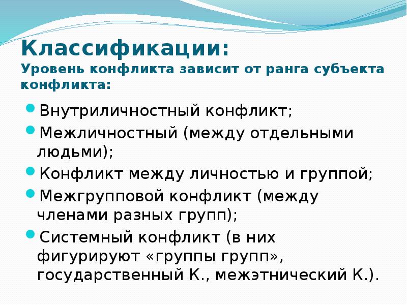 Проект конфликты и пути их разрешения презентация