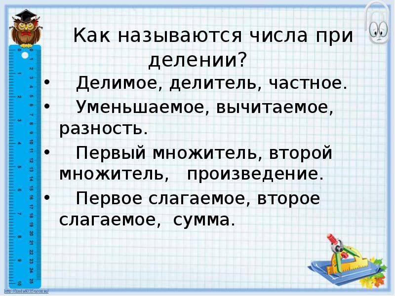 Вычитаемое делимое. Уменьшаемое вычитаемое разность множитель множитель произведение. Как называются числа при делении. Делимое делитель частное множитель множитель произведение. Делимое делитель частное сумма разность.