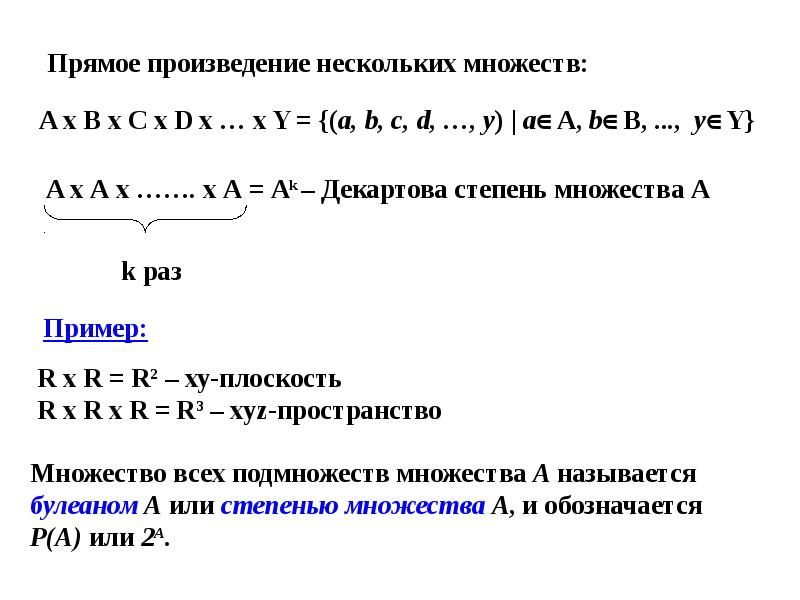 Теория множеств презентация