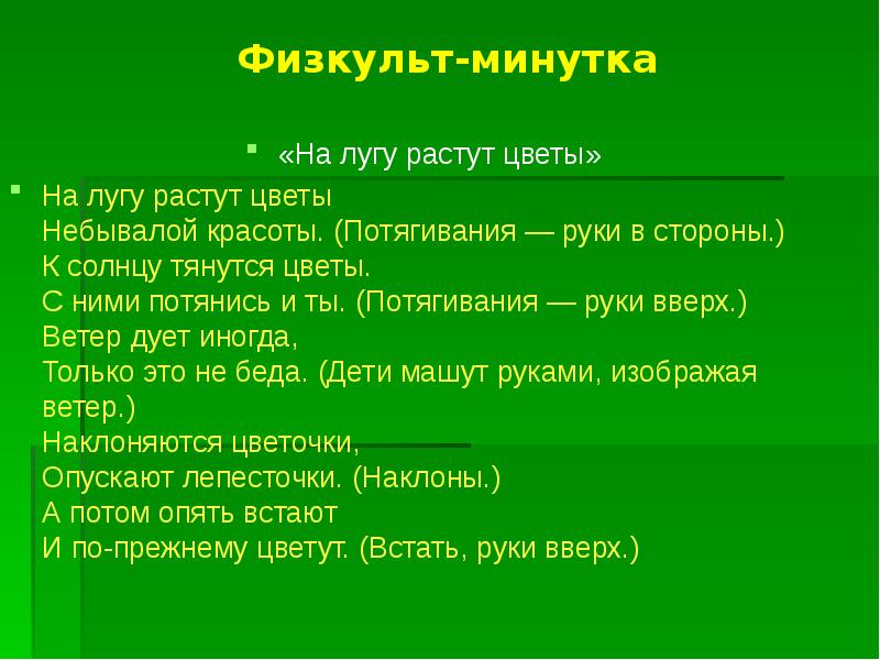 Растения луга презентация старшая группа