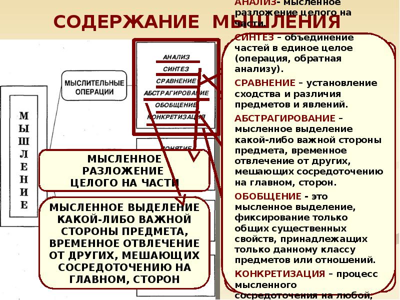 План по обществознанию мышление