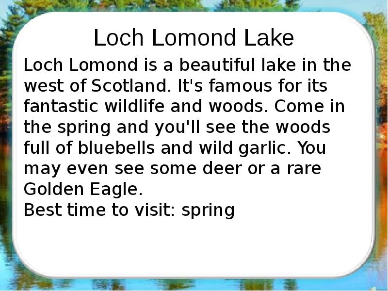 Loch Lomond Lake Loch Lomond Lake