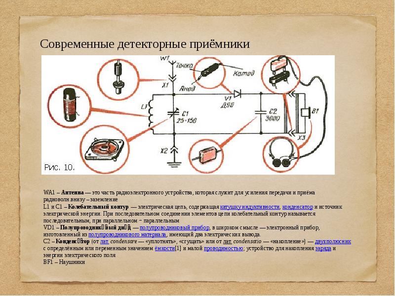 Схема современного радиоприемника