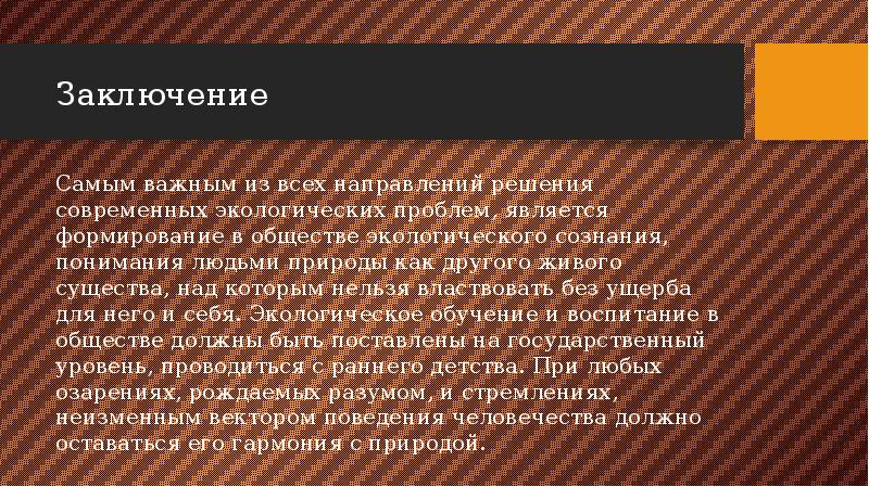 Основные экологические проблемы человечества презентация