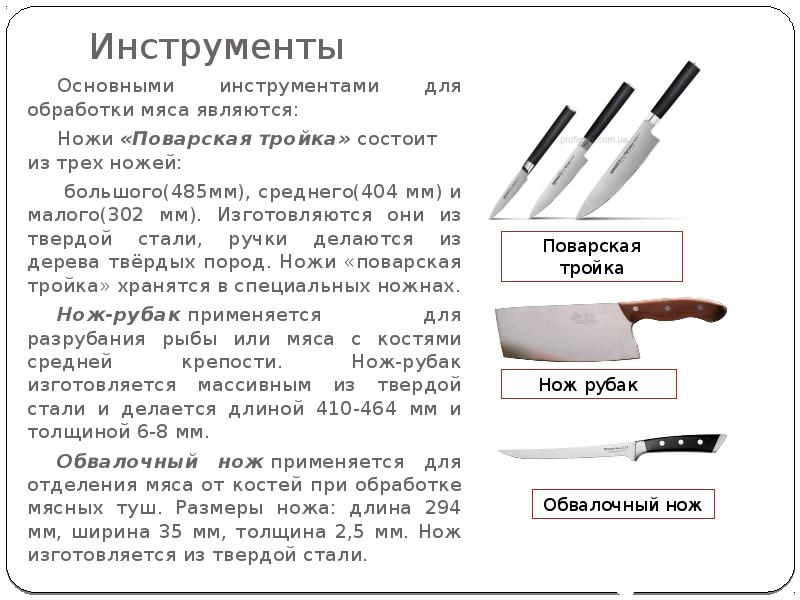 Презентация о ножах