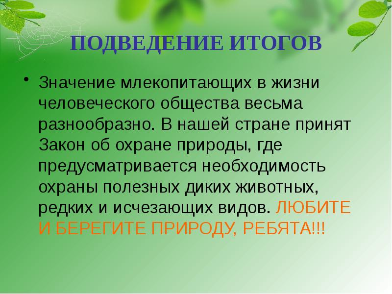 Значение млекопитающих в природе и жизни человека 7 класс биология презентация