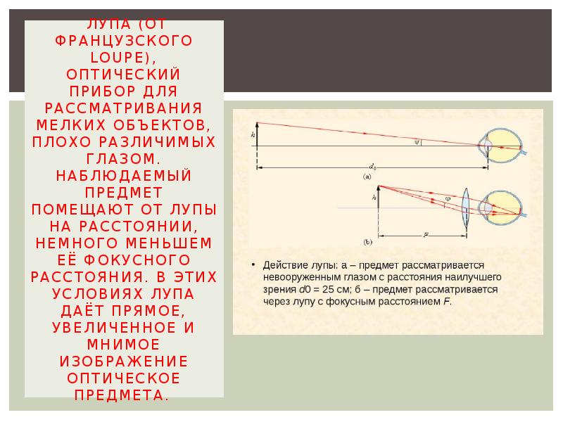 Презентация оптические приборы глаз