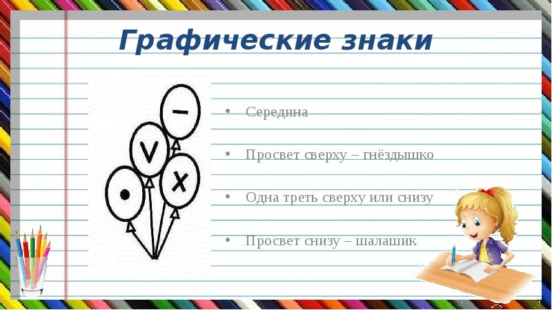 Отметь элементы букв