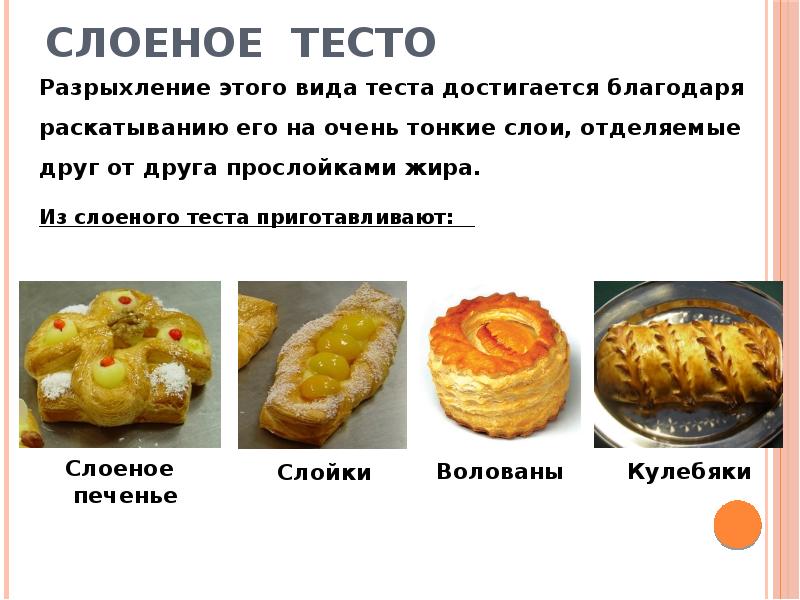 Основные виды теста