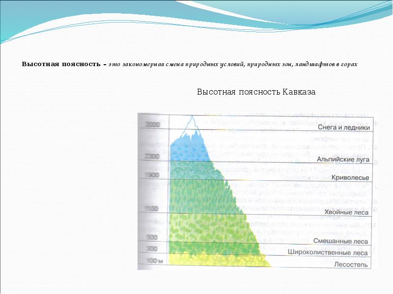 Высотная поясность Кавказа 8 класс география. Природные зоны России Высотная поясность. Высотная поясность общегеографическая закономерность. Причина изменения природных зон