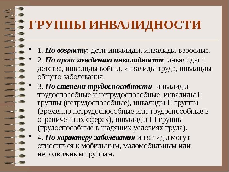 Специфика социальной работы с инвалидами презентация