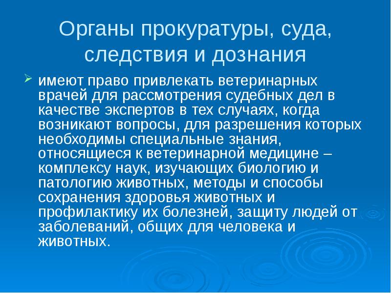 Судебное следствие презентация