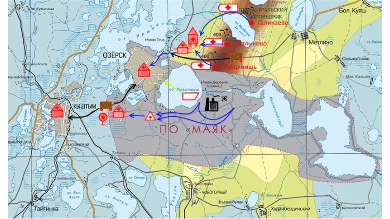 Озерск челябинск карта