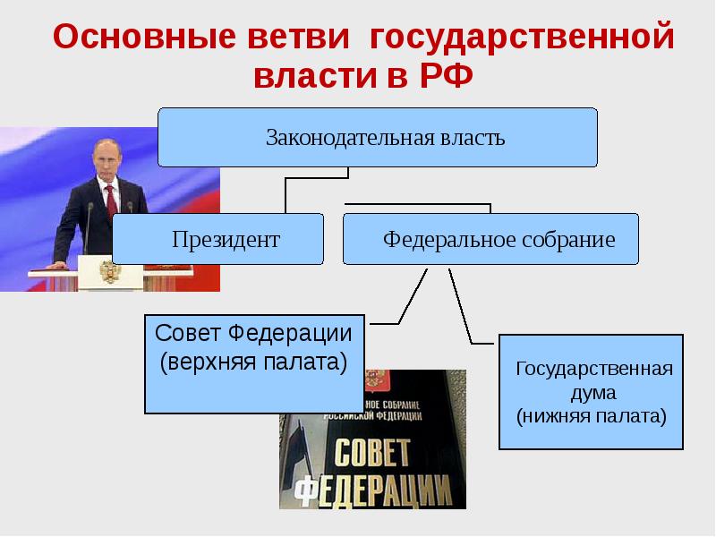 Схема органов власти по конституции 1993