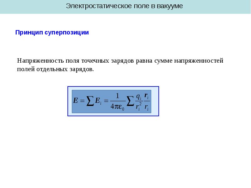 Свойства электрических пучков в вакууме