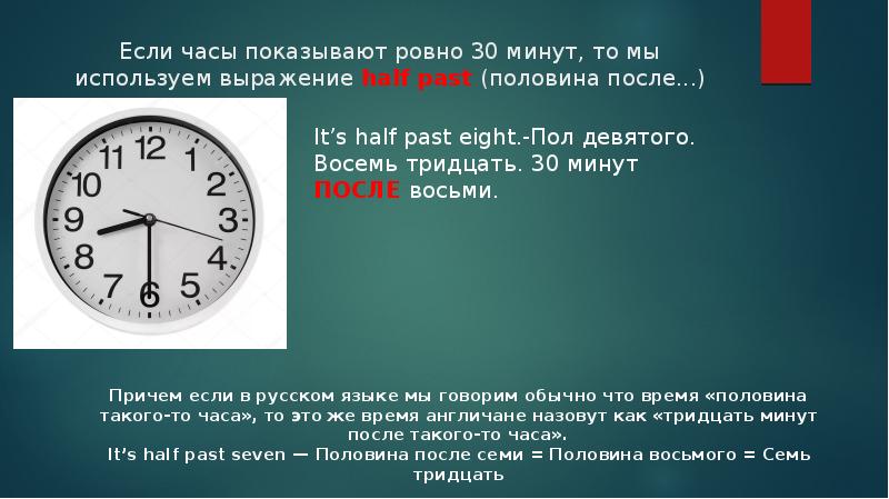 Половина после. Доклад про время. После часа. Часы если. Есличасы роказывают Ровно 30мину.