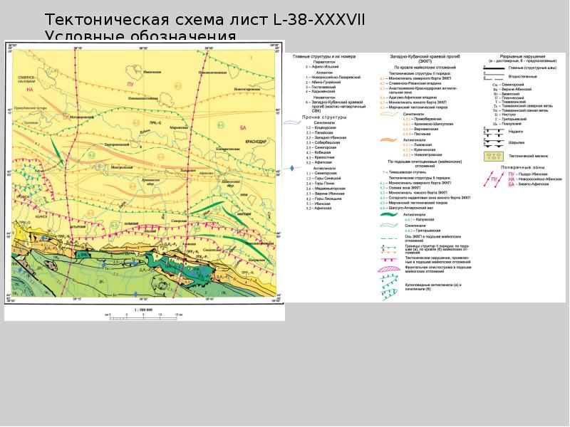 Геологические карты презентация