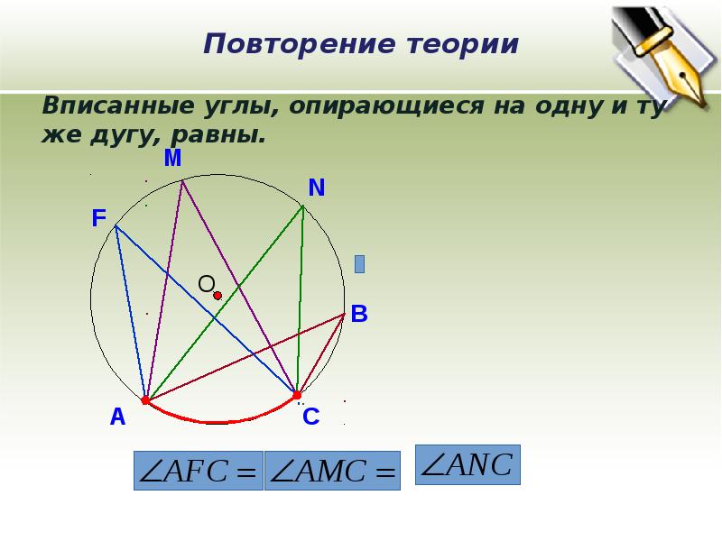 Окружность огэ презентация