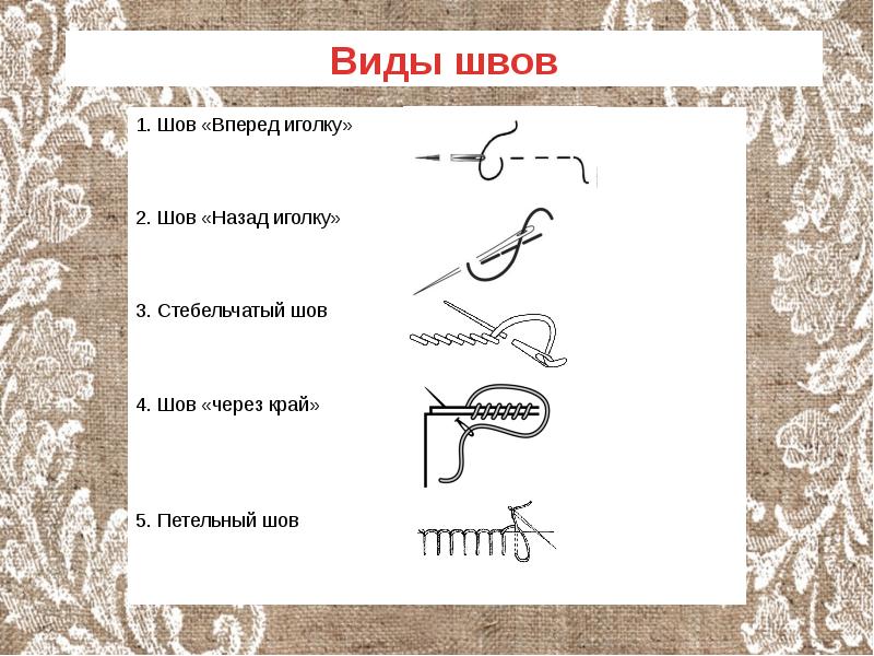 Шов через. Шов вперёд назад иголку. Швы вперед иголку назад иголку. Шов через край. Стебельчатый шов и петельный шов.