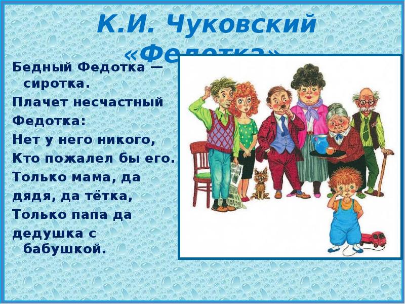 Чуковский презентация 1 класс