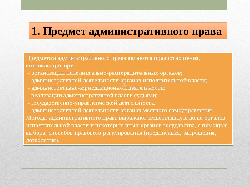 Основы административного права презентация