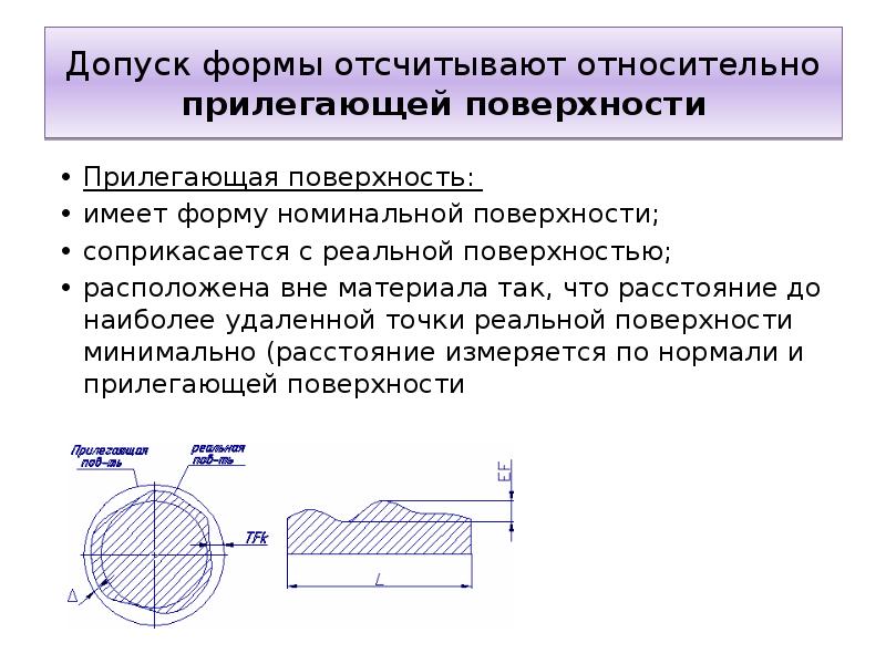 Допуски формы и расположения поверхностей