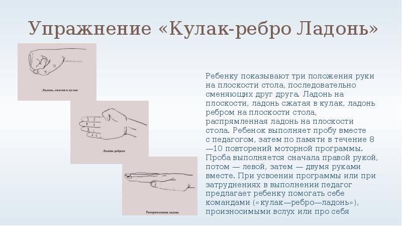 Кулак ребро ладонь. Пальчиковая гимнастика кулак ребро ладонь. Кулак ребро ладонь упражнение. Кинезиологические упражнения кулак ребро ладонь. Проба кулак ребро ладонь интерпретация.