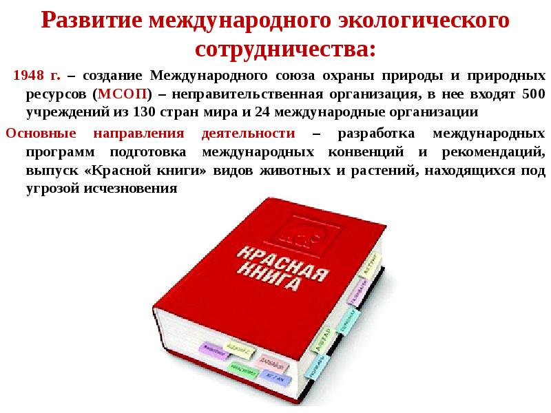 Развитие международного экологического сотрудничества:
Развитие международного экологического сотрудничества:
1948 г. Развитие международного экологического сотрудничества:
Развитие международного экологического сотрудничества:
1948 г.