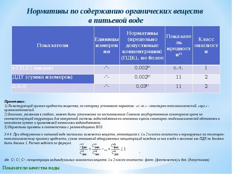 Показатели нормативов. Нормативы показателей классов качества вод. Показатели качества воды по классам. Нормативы для оценки качества воды. Показатели качества воды презентация.