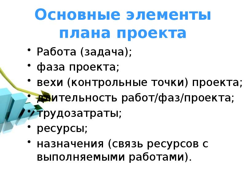 Одним из важнейших элементов плана является. Элементы плана. основные элементы планирования. контрольные точки вехи проекта. стадии проекта контрольные точки слайд.