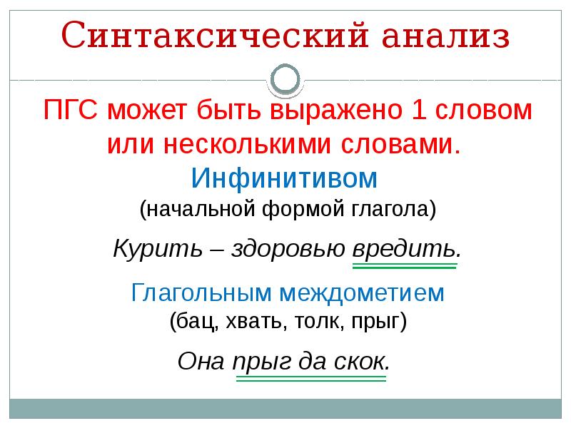 Огэ синтаксический анализ презентация