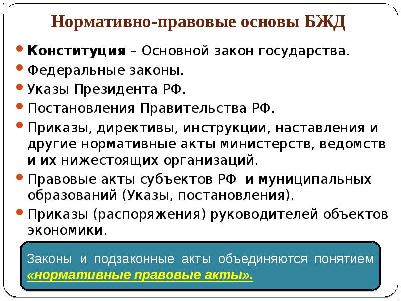 Основание безопасности. Нормативно-правовые основы безопасности жизнедеятельности. Законы БЖД. Правовые основы безопасности жизнедеятельности. Нормативно правовая база БЖД.