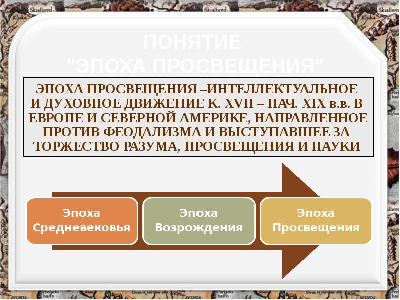 Эпоха просвещения презентация 8 класс презентация