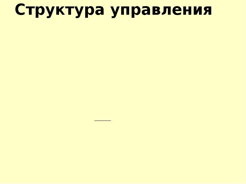 Структура управления