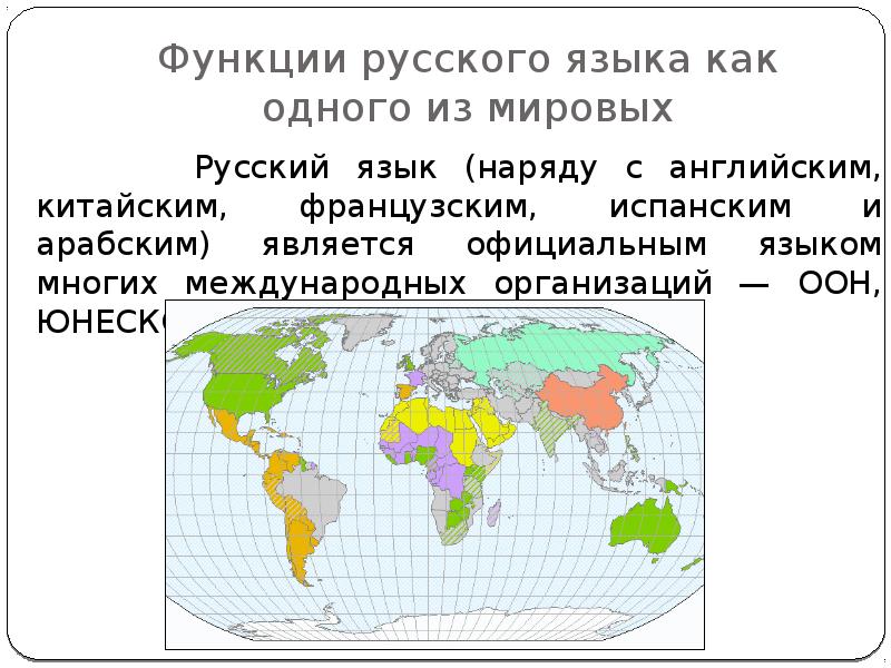 Русский язык один из мировых языков презентация