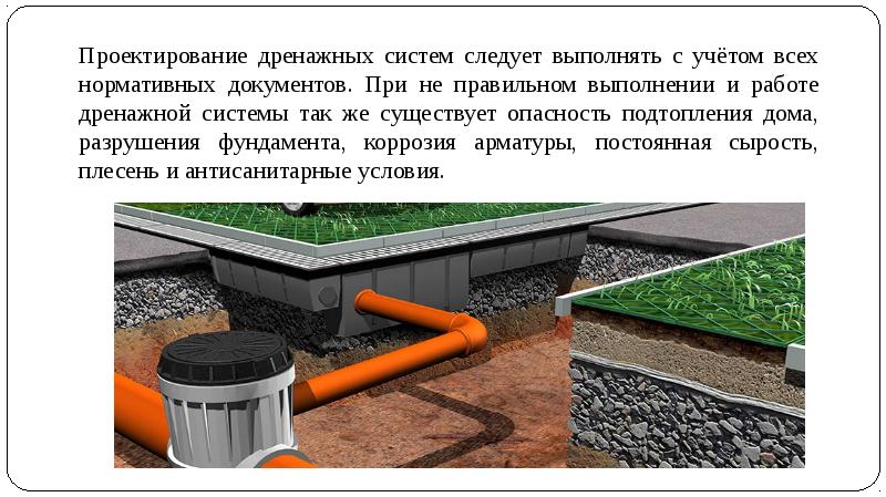 Проект дренажной системы